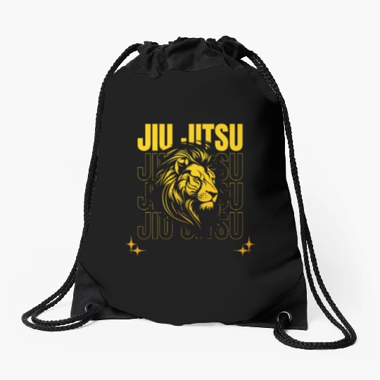 Men's Jiu Jitsu BJJ Student MMA Fan Drawstring Bags