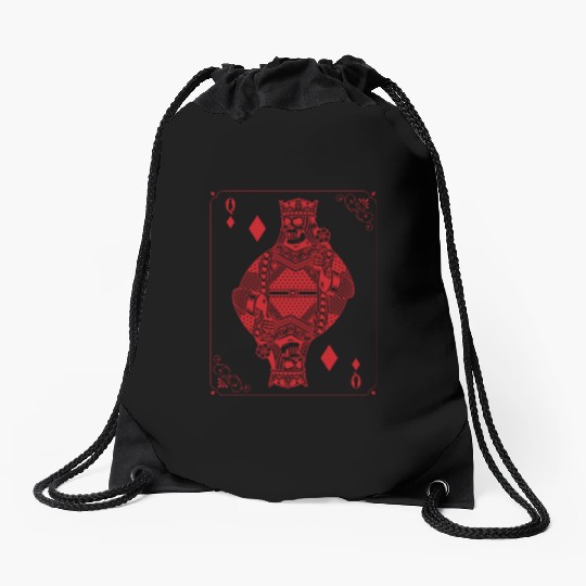 Gothic Card Game Scary Halloween Lovers Drawstring Bags