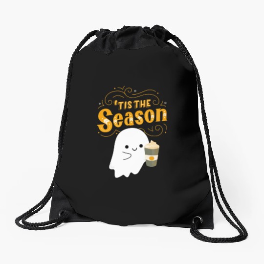 Tis the season pumpkin spice Drawstring Bags
