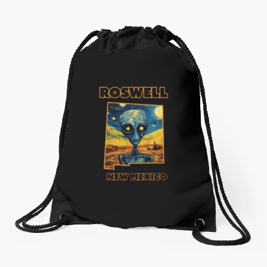 Roswell New Mexico - Alien Drawstring Bags