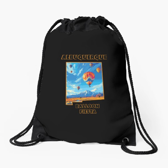 New Mexico Balloon Festival Drawstring Bags