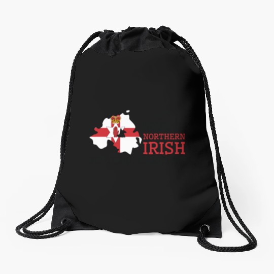Nothing Scares Me My Wife Is Northern Irish Drawstring Bags