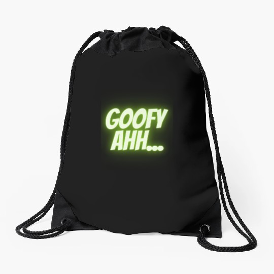 Gooeey Green Goofy Ahh Drawstring Bags