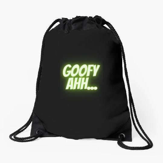 Gooeey Green Goofy Ahh Drawstring Bags