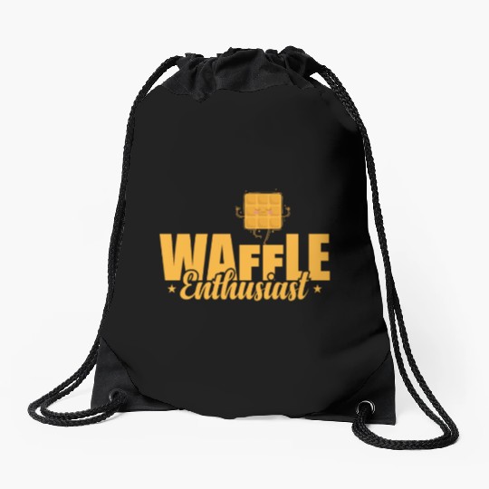 Waffle Enthusiast Snack Pastry Baker Drawstring Bags