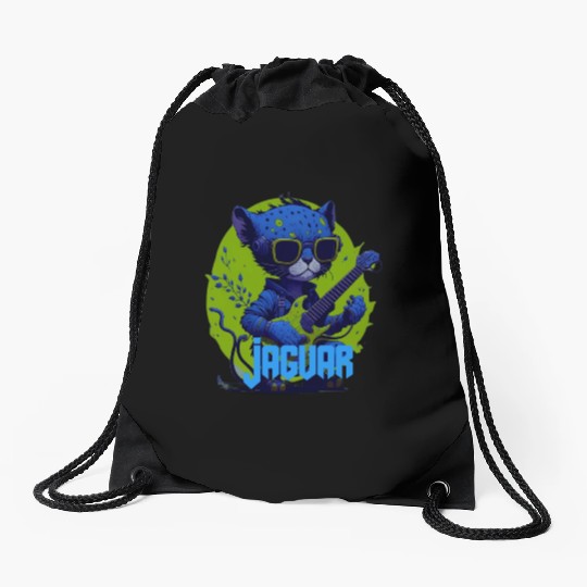 Baby Jaguar Guitar Drawstring Bags