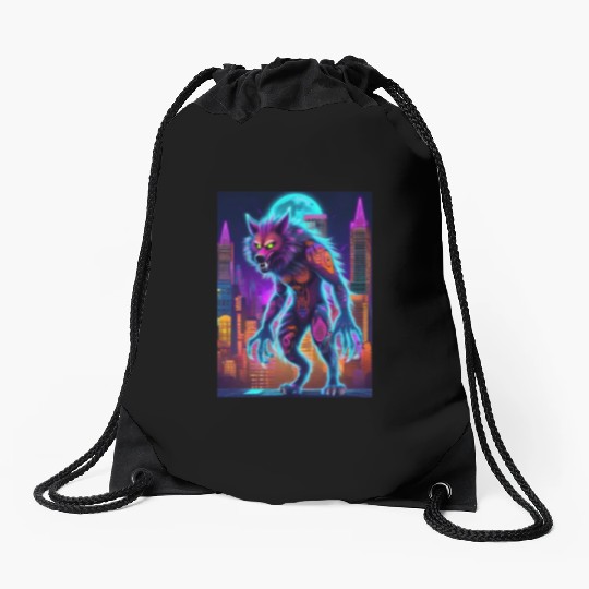 werewolf Drawstring Bags