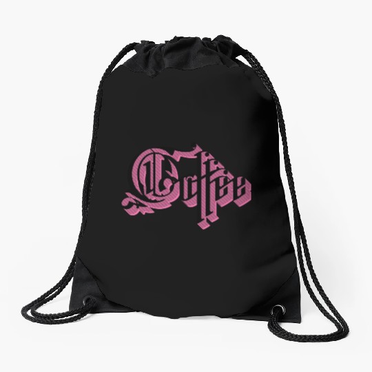 Coffee Purple Shadow Drawstring Bags