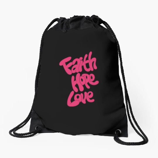 Hopeful Hearts Embrace Drawstring Bags