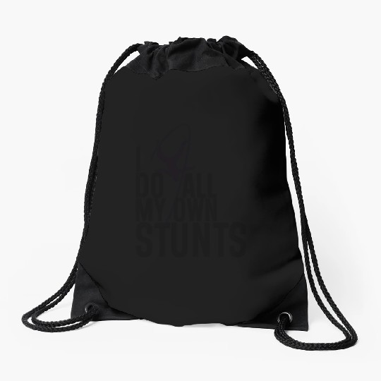 "I Do My Own Stunts" Daredevil Design Drawstring Bags