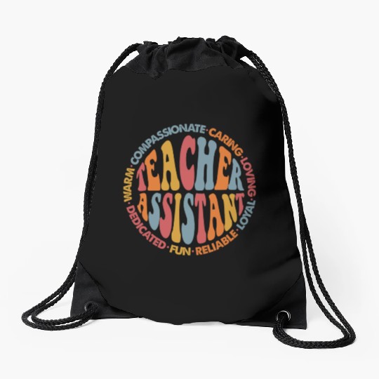 Teacher Assistant Drawstring Bags