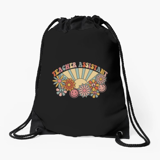 Teacher Assistant Drawstring Bags