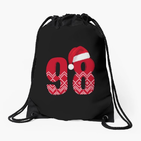 98 Years Old - Christmas Number Ninety Eight Drawstring Bags