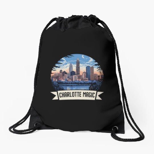 Charlotte North Carolina USA America United States Drawstring Bags