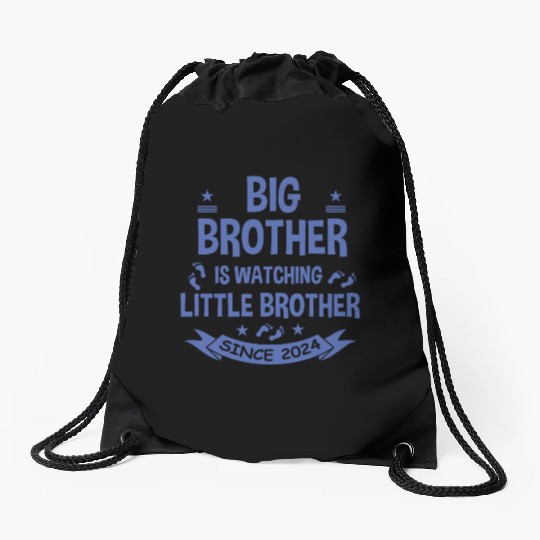 Big Brother Watching Little Brother 2024 Baby Drawstring Bags