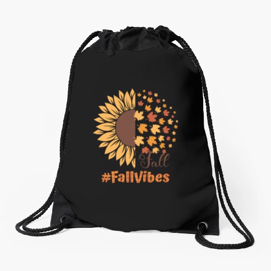 Fall Vibes Drawstring Bags