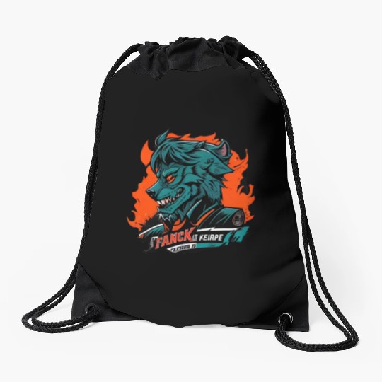 green Werewolf style Drawstring Bags