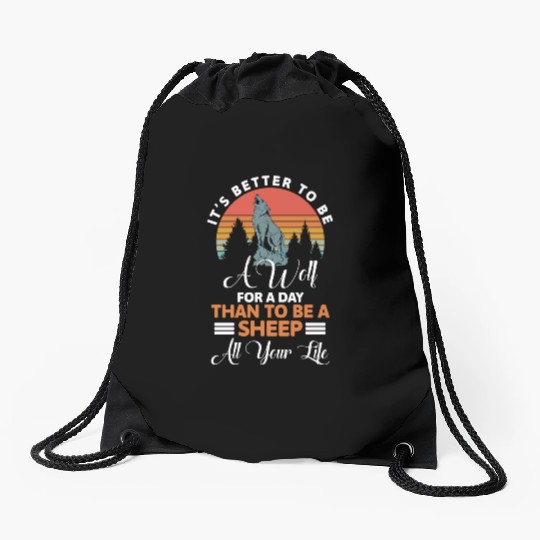 Werewolf Strength Drawstring Bags