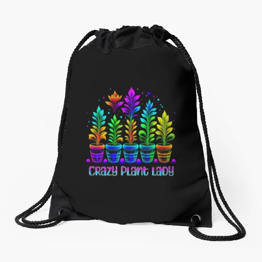 Crazy Plant Lady 2 Drawstring Bags