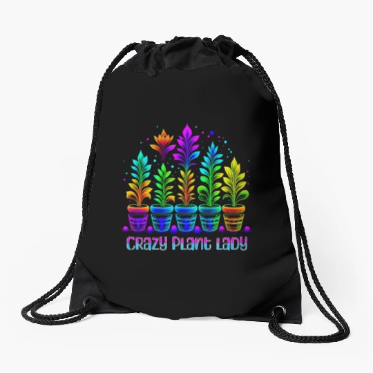 Crazy Plant Lady 2 Drawstring Bags
