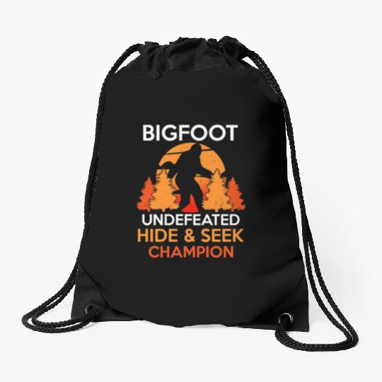 Bigfoot Hide amp Seek World Champion Drawstring Bags