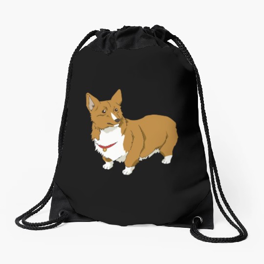 Corgi Ein Dog Drawstring Bags