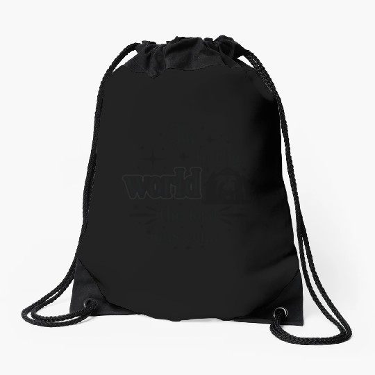 Joy to the world the lord has come Drawstring Bags