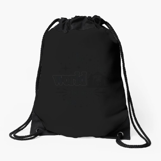 Joy to the world the lord has come Drawstring Bags