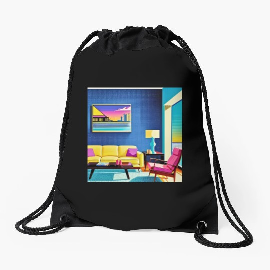 Summer Afternoon Drawstring Bags