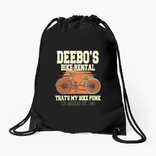 Deebo Bike Rental That's My Bike Punk Drawstring Bags