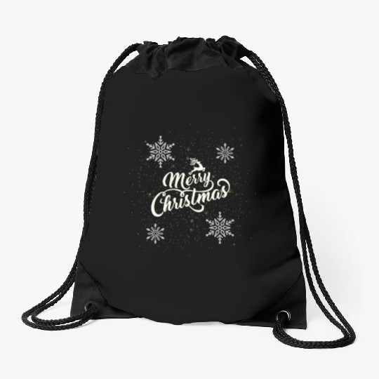Merry Christmas Drawstring Bags