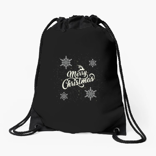 Merry Christmas Drawstring Bags