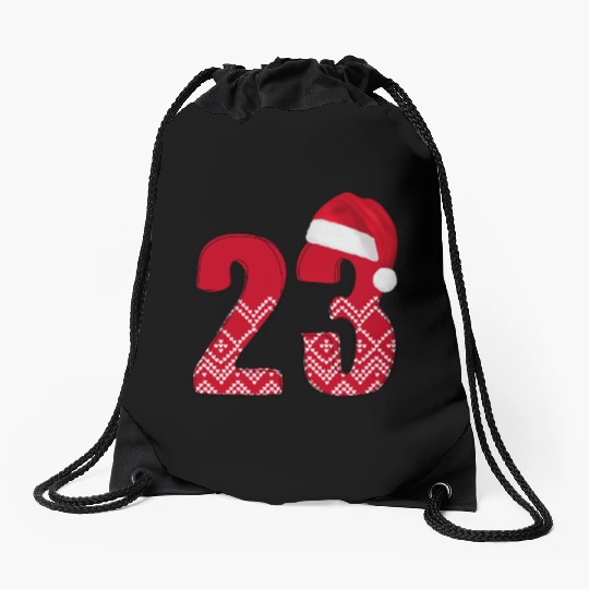 Nr. 23 Christmas Anniversary - Number Twenty Three Drawstring Bags