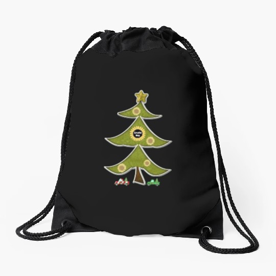 The Crazy Grudlebay Sunflower Christmas Tree Drawstring Bags