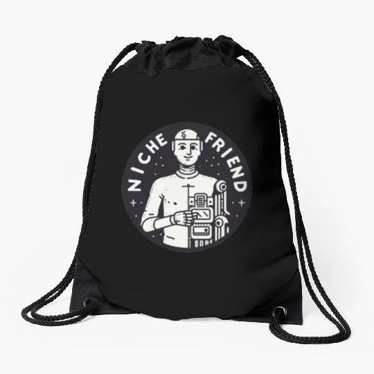 Niche Friend Robot Drawstring Bags Cyborg Artificial Intellige