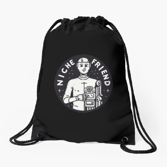 Niche Friend Robot Drawstring Bags Cyborg Artificial Intellige