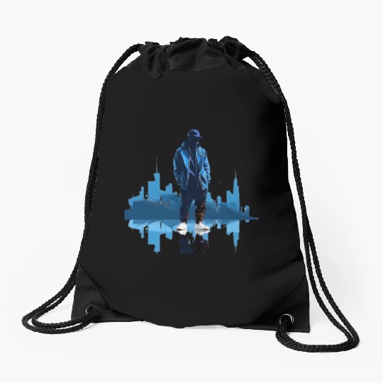 Hip-Hop Harmony - abstract Cultural Rap Drawstring Bags