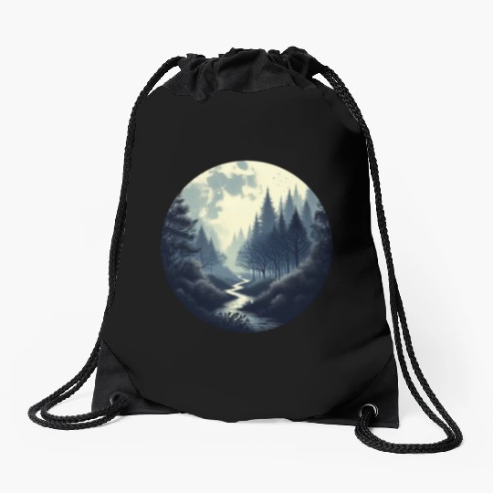 Enchanted Forest - Great Christmas Gift! Drawstring Bags
