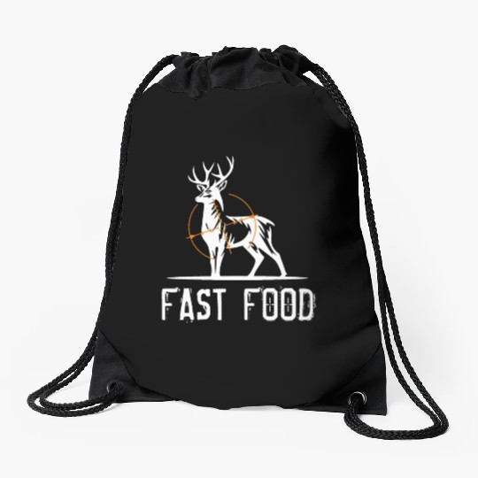Funny deer hunting, gift, Funny gift Deer hunting Drawstring Bags