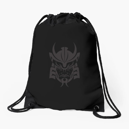 Samurai Helmet Logo Katana Swordsman Drawstring Bags