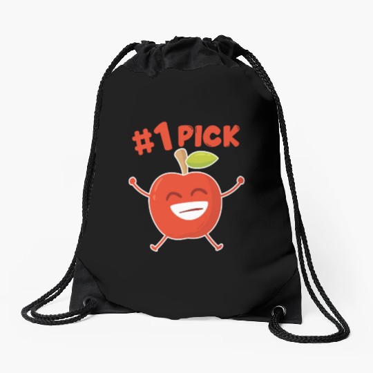 Apple Number 1 Pick Apple Orchard Apple Picking Drawstring Bags