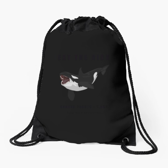 Eat The Rich - Orca Revolution Drawstring Bags