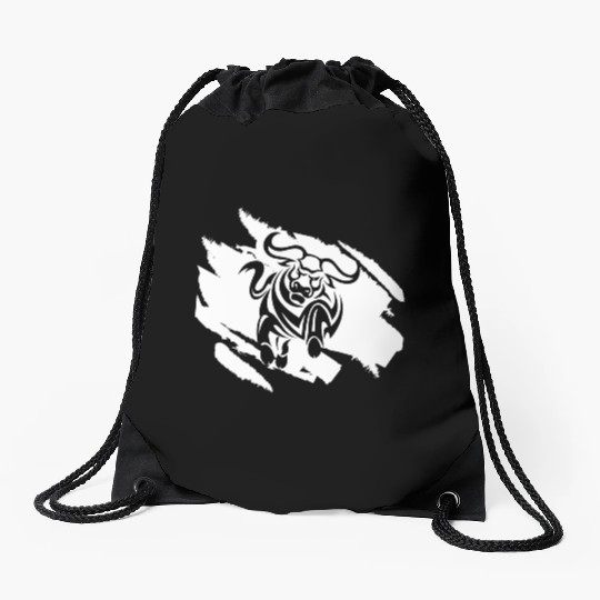 Bull Rodeo Riding Lover Love Strong Spain Bully Drawstring Bags