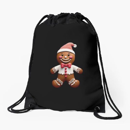 Whimsical Wonders: Gingerbread Dreams Drawstring Bags