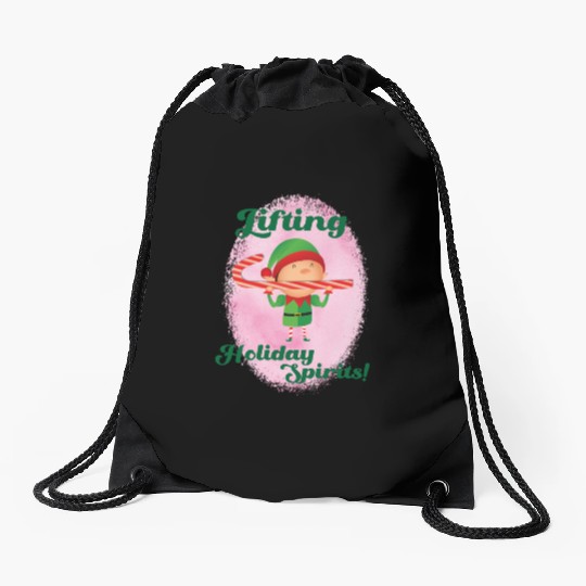 Muscle Elf -Christmas Spirit Workout Drawstring Bags