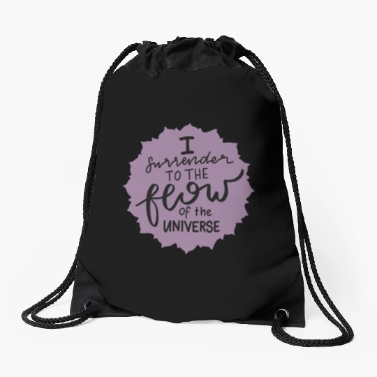 Crown Chakra Affirmation Drawstring Bags