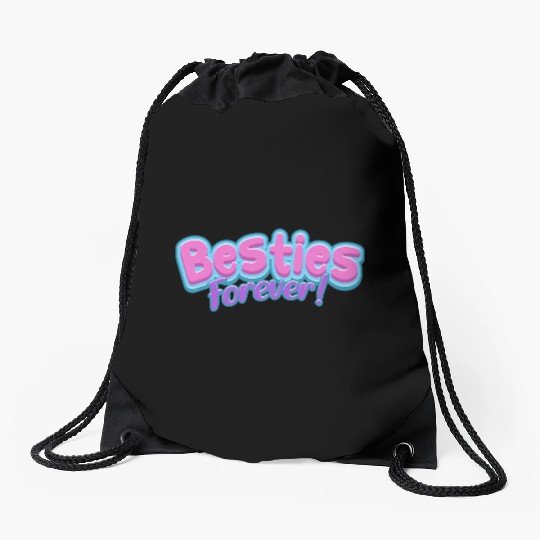 Besties Forever Drawstring Bags