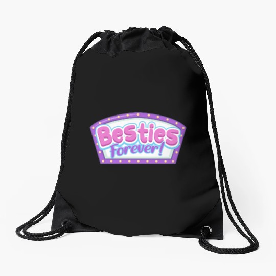 Besties Forever Drawstring Bags