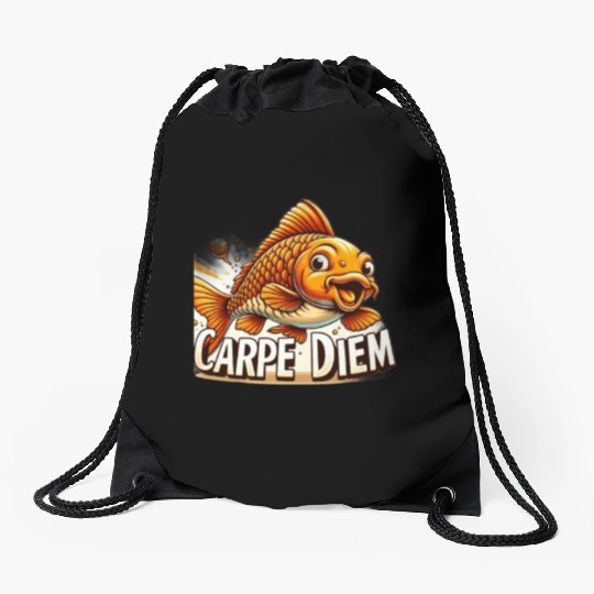 Carpe Diem Drawstring Bags