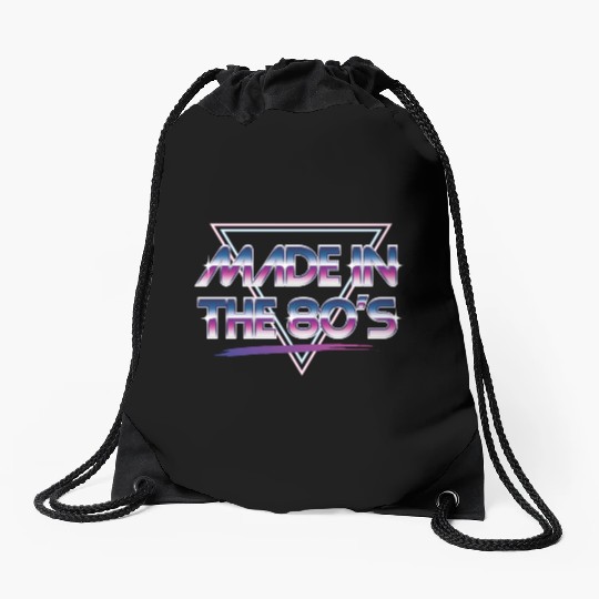 made in the 80s Drawstring Bags